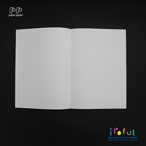 Iroful Soft Cover Notebook A5 5mm Dot Grid A5 160 Pages spread