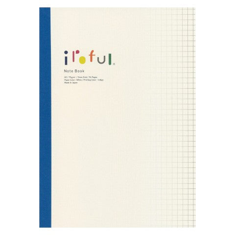Iroful Soft Cover Notebook - A5 - 5mm Grid Made in Japan Front Cover