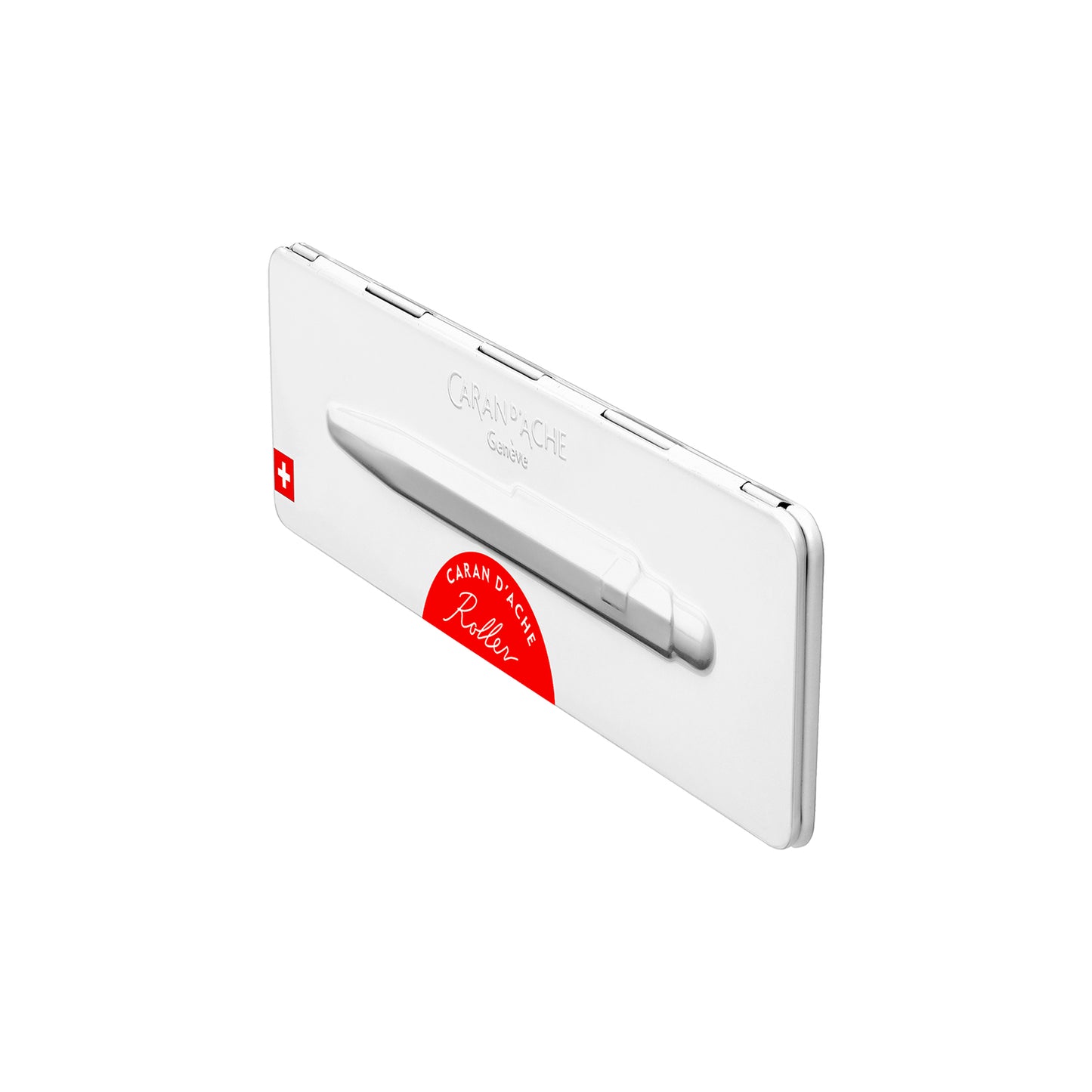 Caran d'Ache 849 Rollerball Pen with Slimpack angle - Red - Swiss Made