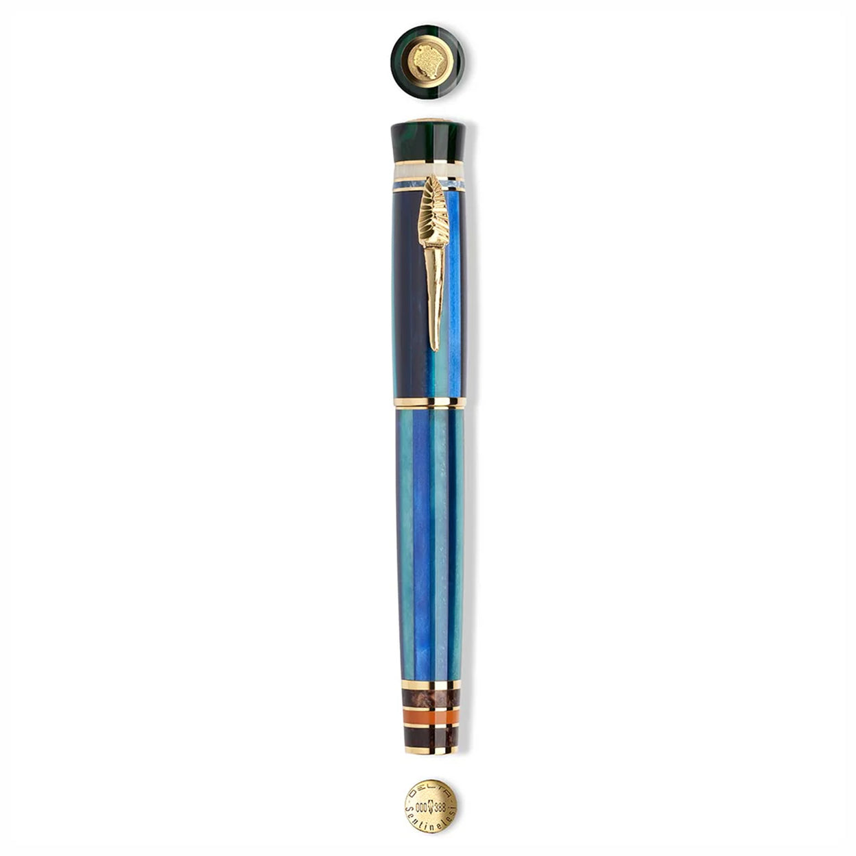 Delta Sentinelesi (North Sentinel)) Indigenous People Limited Edition Rollerball Pen Made in Italy final and tail details