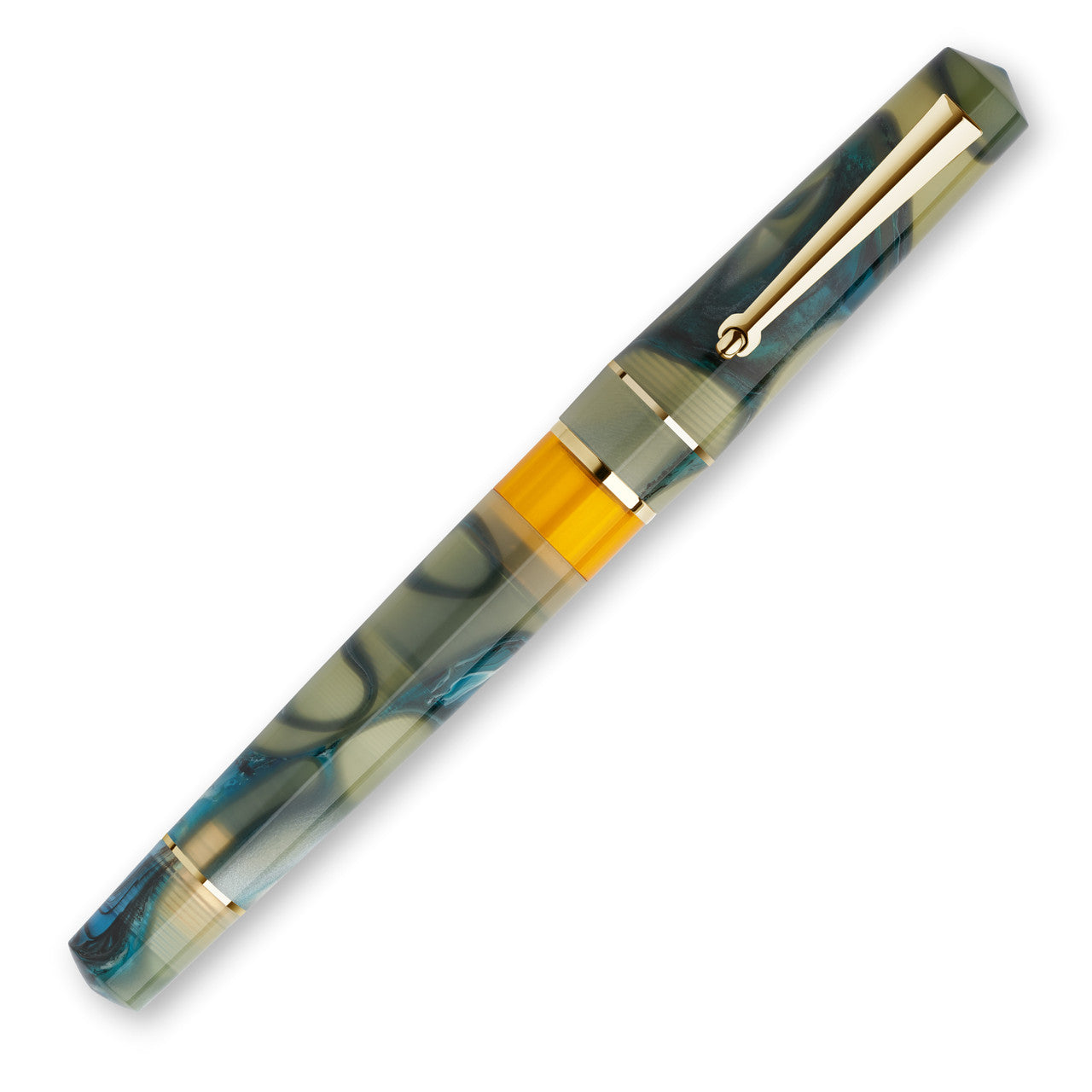Delta Duna Fountain Pen - Horizon Yellow - Made in Italy capped