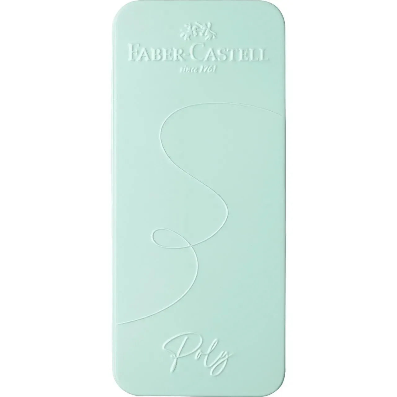 Faber-Castell Poly Ball Pen and Fountain Pen Gift Set - Caribic Blue tin