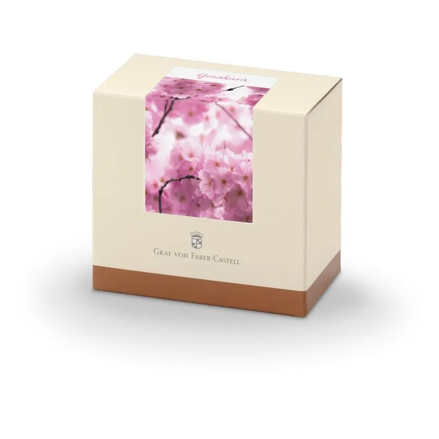 Graf Von Faber-Castell Fountain Pen Ink - 75 ml Bottle - Yozakura box