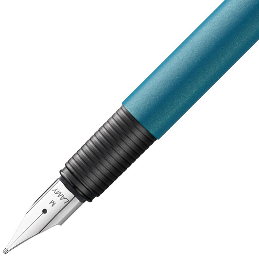 LAMY CP1 Fountain Pen - Aquamarine - Special Edition - Gerd a Müller - Made in Germany nib detail