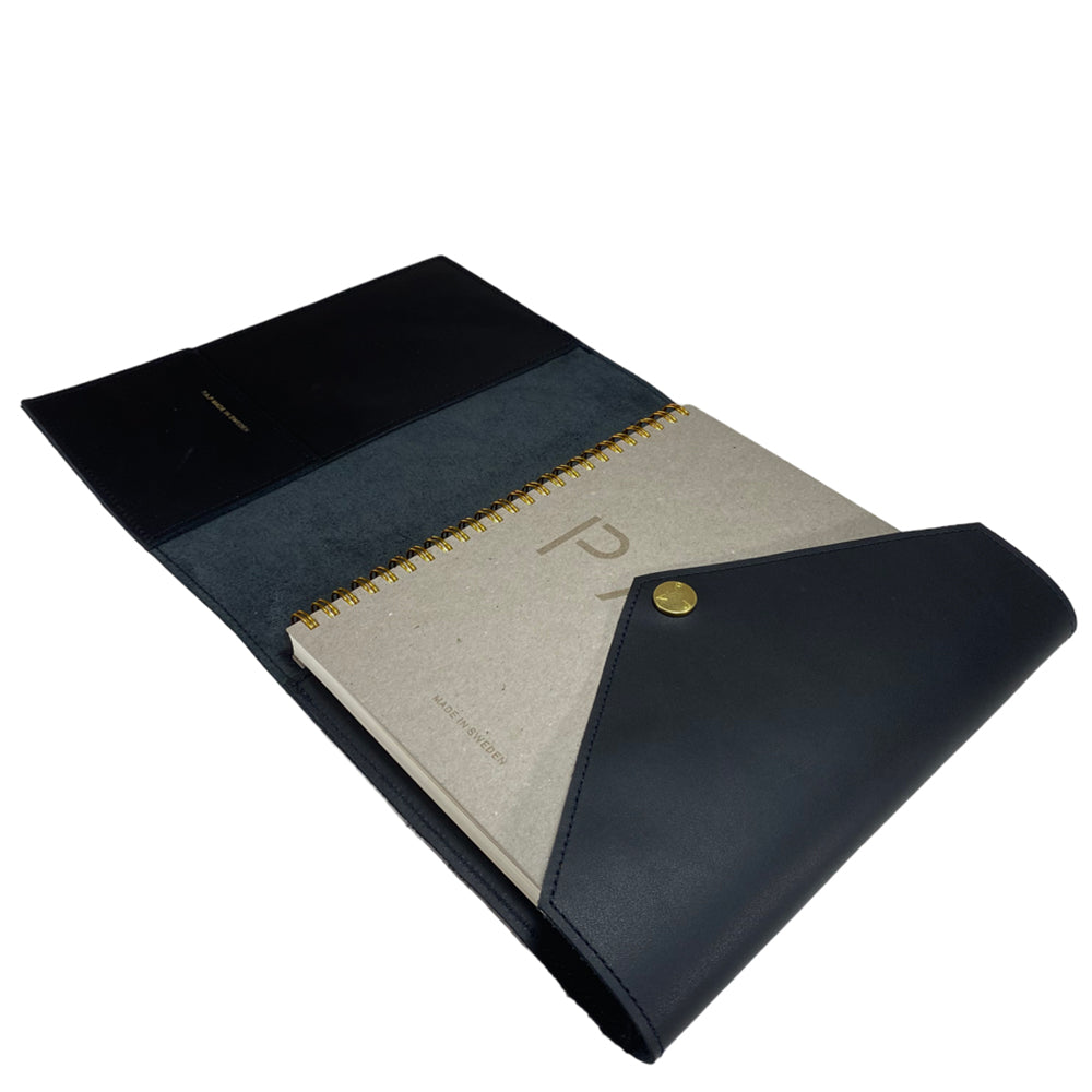 PAP Sweden Mia A5 Case Black Matt Swedish Collection 1-1911 open