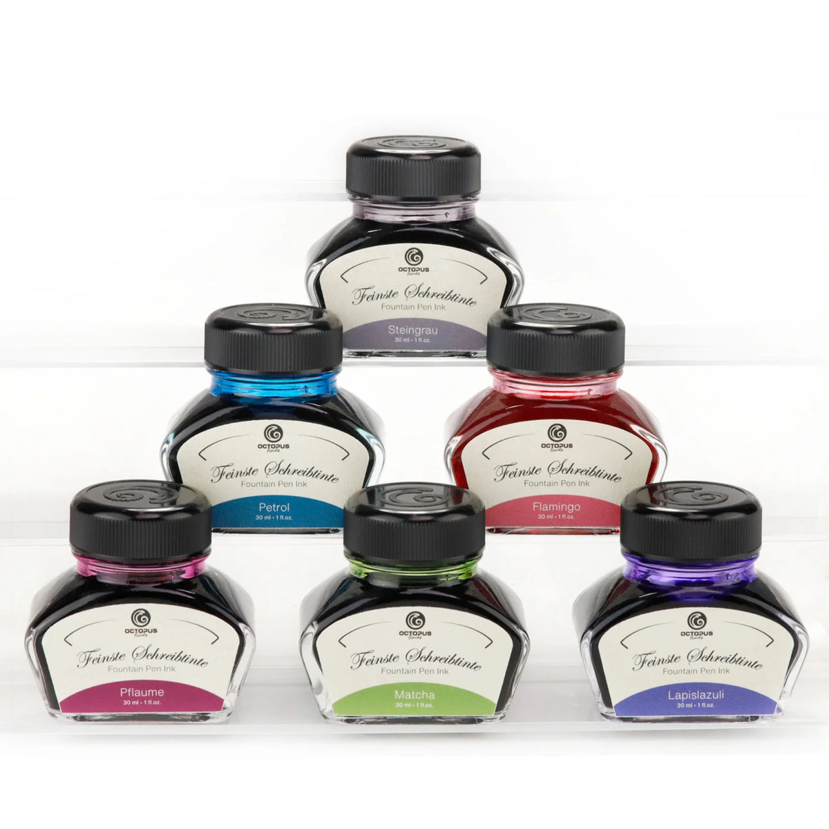 Octopus Fluids Fountain Pen Ink - 30 ml Bottle - Pflaume Plum Purple - Made in Germany new colors