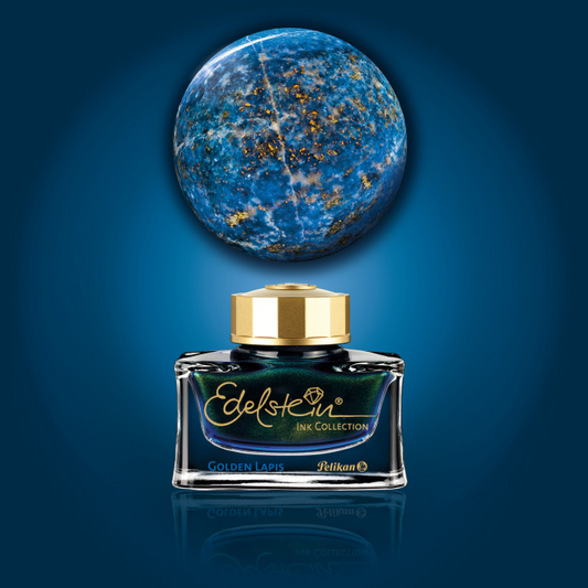 Pelikan Edelstein Fountain Pen Ink - 50 ml Bottle - Golden Lapis - 2024 Special Edition color
