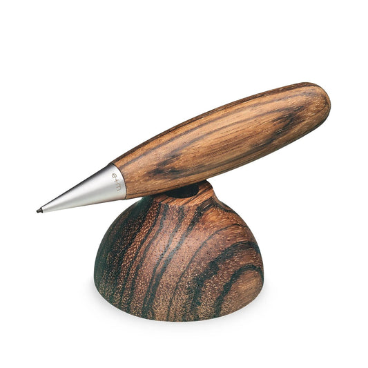 Base Point Natural Wood Pencil and Stand - 1.18mm - Zebrawood