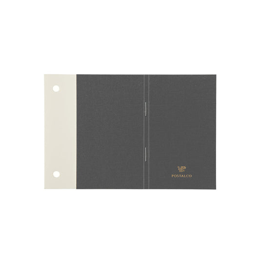 Postalco Snap Pad Memo Pad - A6 - Fountain Pen Friendly Paper - Made in Japan Dark Gray