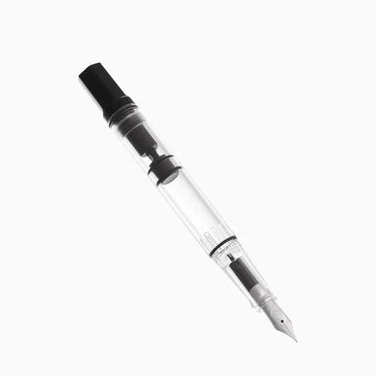 TWSBI Eco Fountain Pen - Black - Piston Filler - Demonstrator - Made in Taiwan uncapped