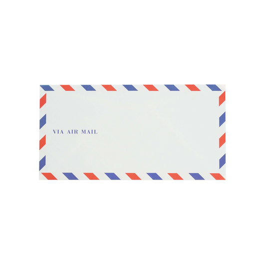 Life Airmail envelopes "via air mail" E26. Red white and blue envelopes  Edit alt text