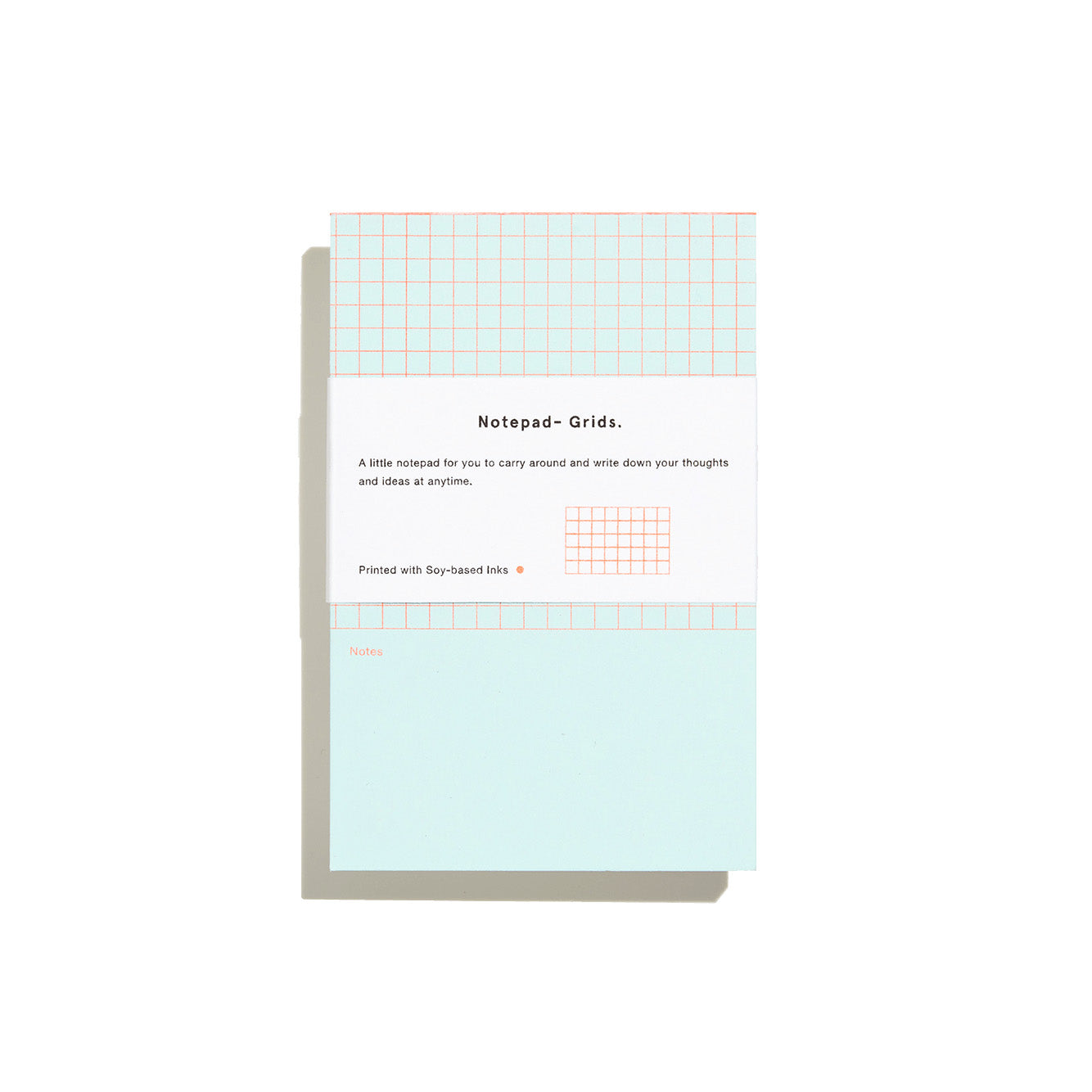 Before Breakfast Grids Mini Notepad Front Made in London Fountain Pen friendly notepads