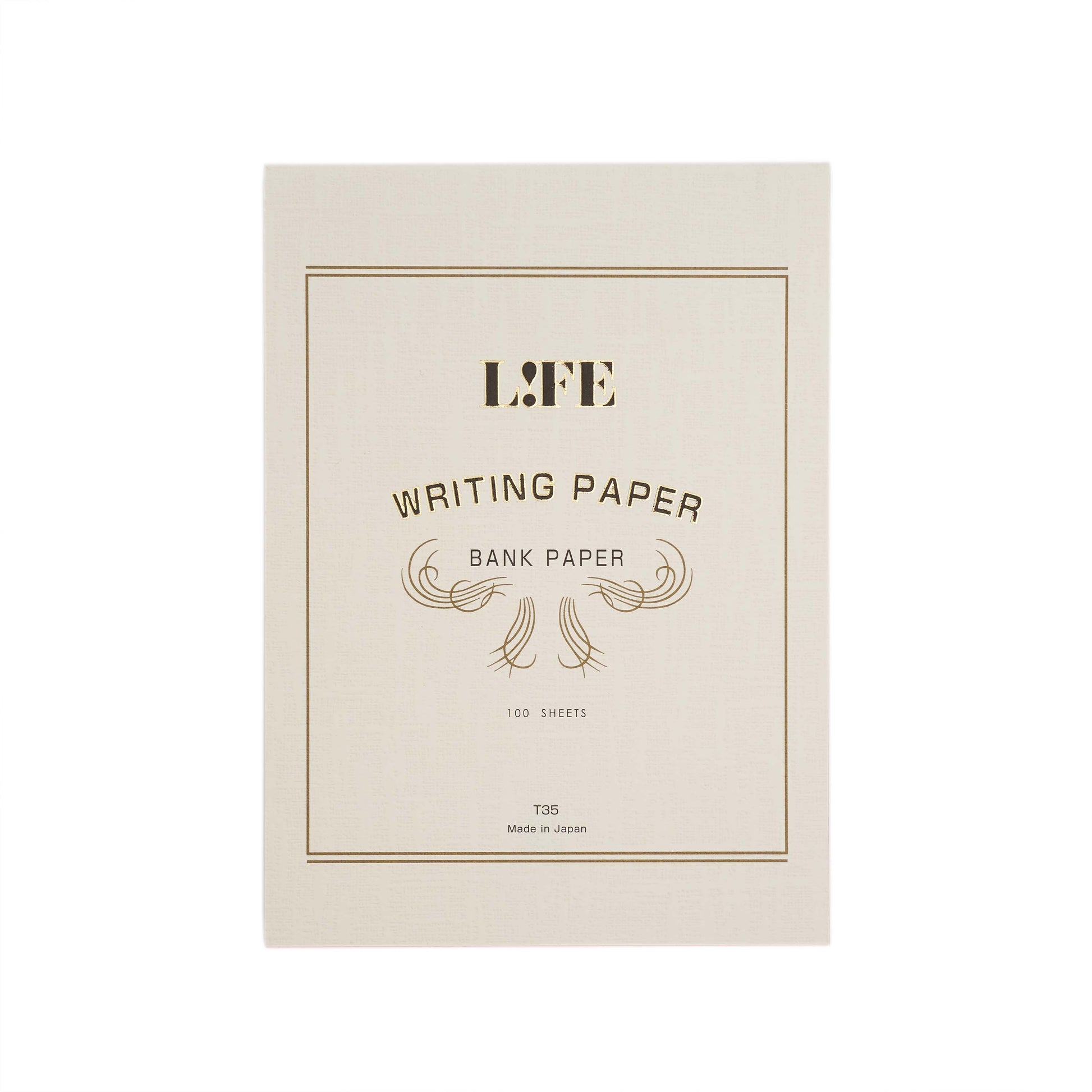 Life Bank Paper Pad Fountain Pen Friendly notepad with White cover