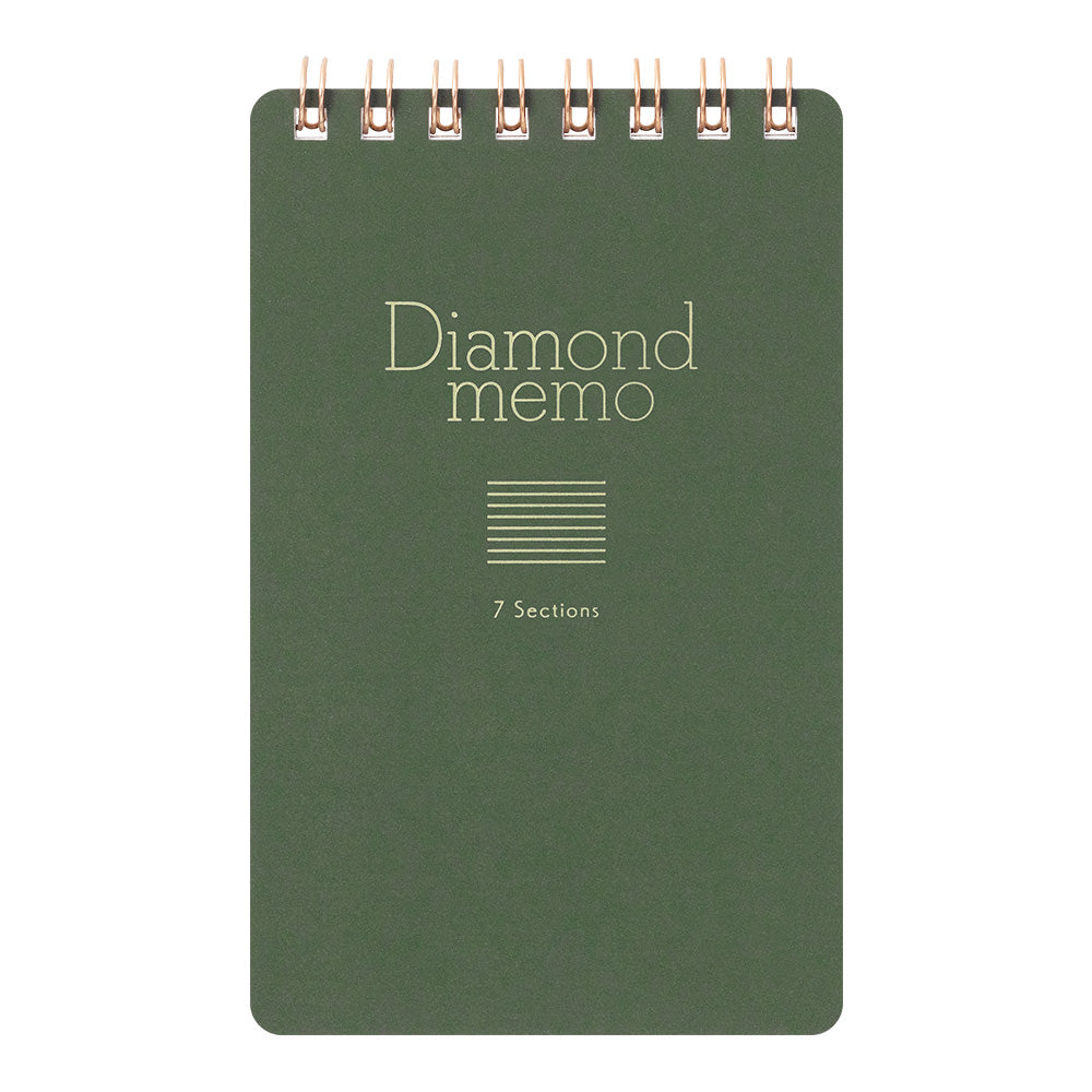Midori Diamond Memo Pad - 7 Sections - Limited Edition Front no sticker