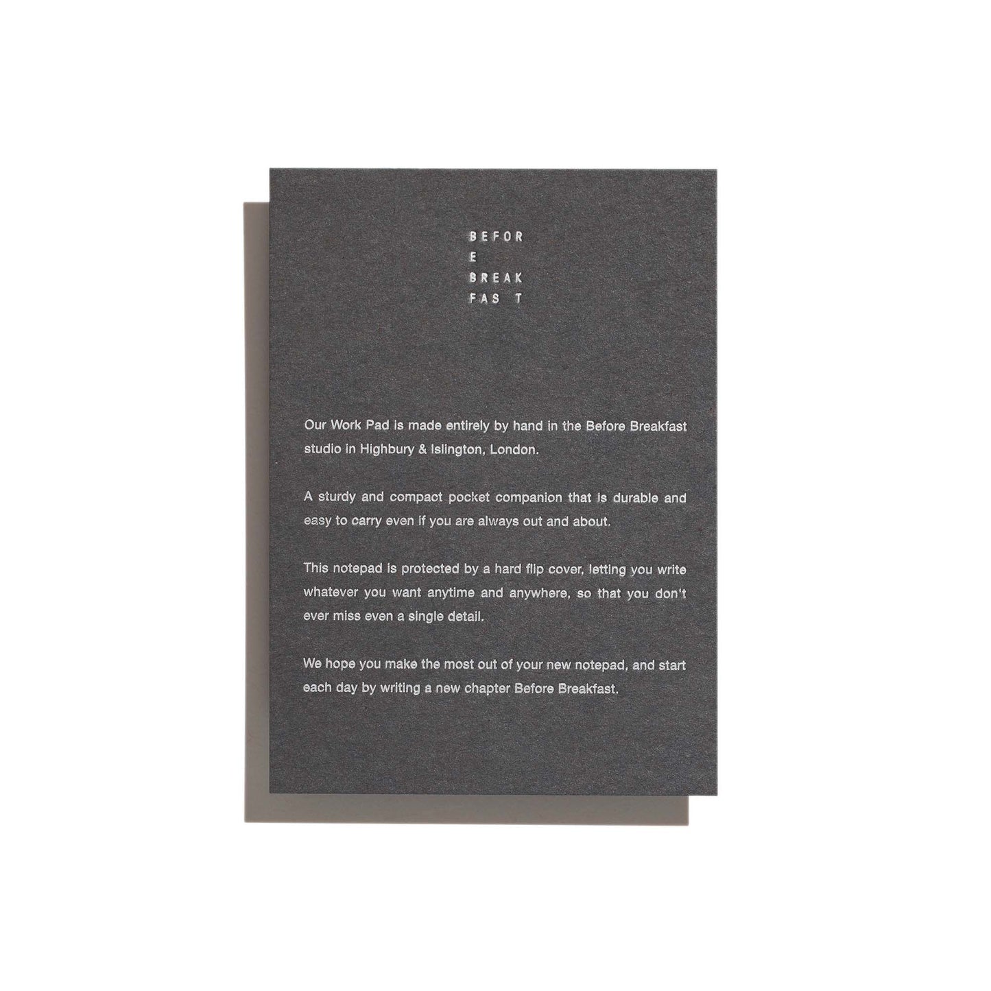 Before Breakfast Work Pad Insert - Made in London - fountain pen friendly notepad