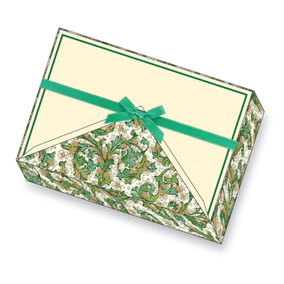 Classica Italiana 100% Cotton Letter Set Florentine Green pattern fountain pen friendly