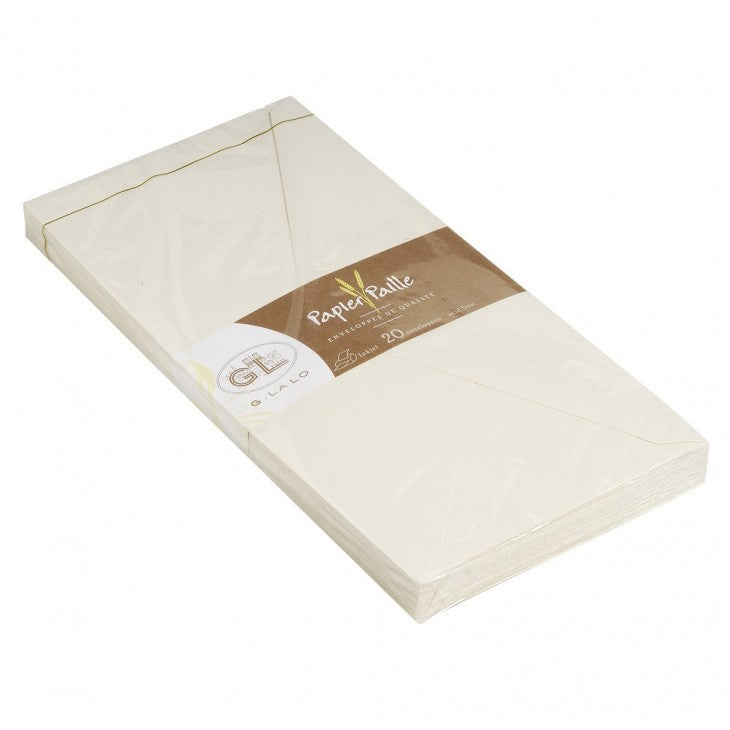G. Lalo G. Lalo Papier Paille Straw Paper Envelopes DL Made in France ...