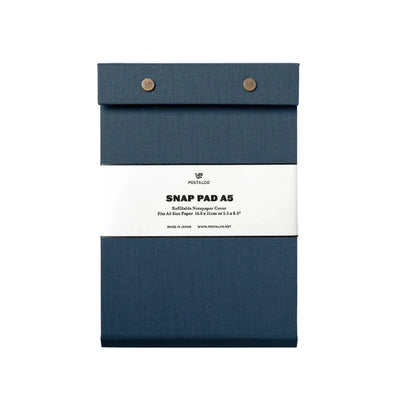 Postalco Snap Pad Notepad A5 - Dark Blue - Fountain Pen Friendly - Made in Japan