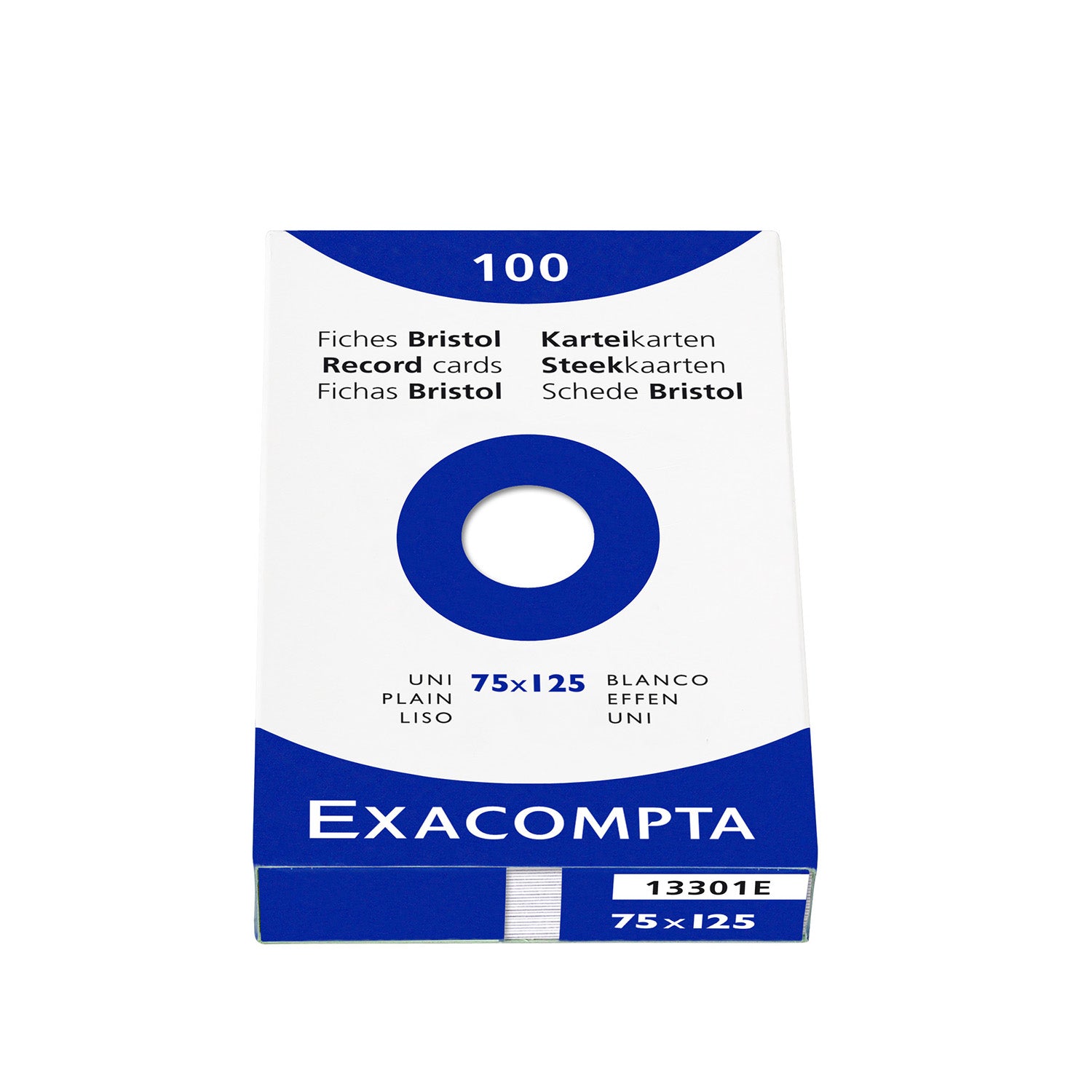 Exacompta Bristol Index Cards 3x5 Clairefontaine Blank 75x125 mm fountain pen friendly index cards angle