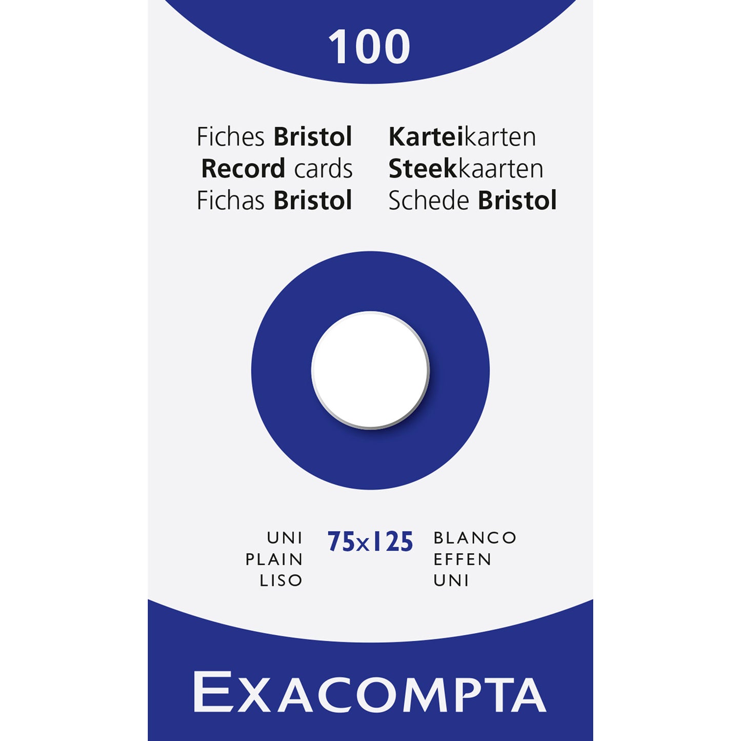 Exacompta Bristol Index Cards 3x5 Clairefontaine Blank 75x125 mm fountain pen friendly index cards face
