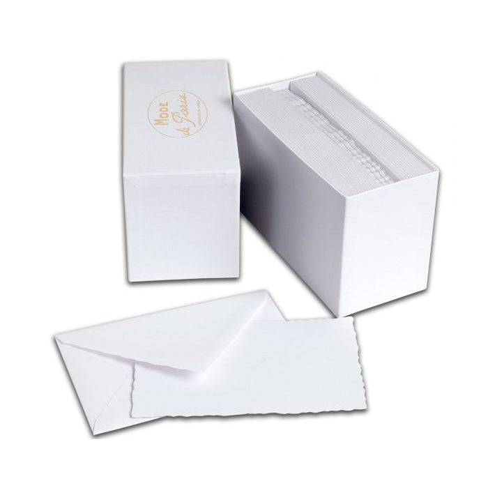 G. Lalo Mode De Paris Correspondence Card Gift Box Set White