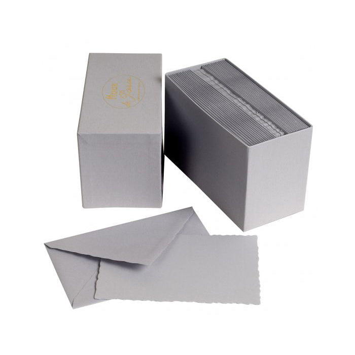 G. Lalo Mode De Paris Correspondence Card Gift Box Set Graphite Grey