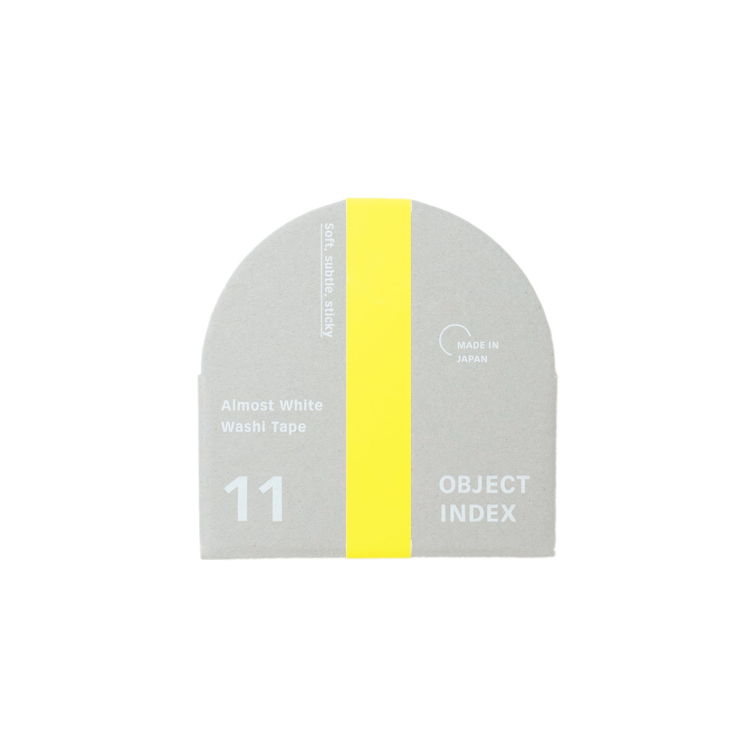 Almost White Washi Tape - Large - Set of Three Kakimori Object Index Packaging