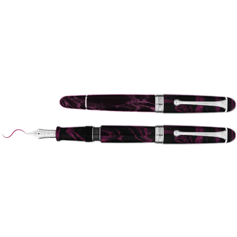 Aurora 88 Fountain Pen in Magenta Ebonite - 18K Gold Nib - Limited Edition - Made in Italy