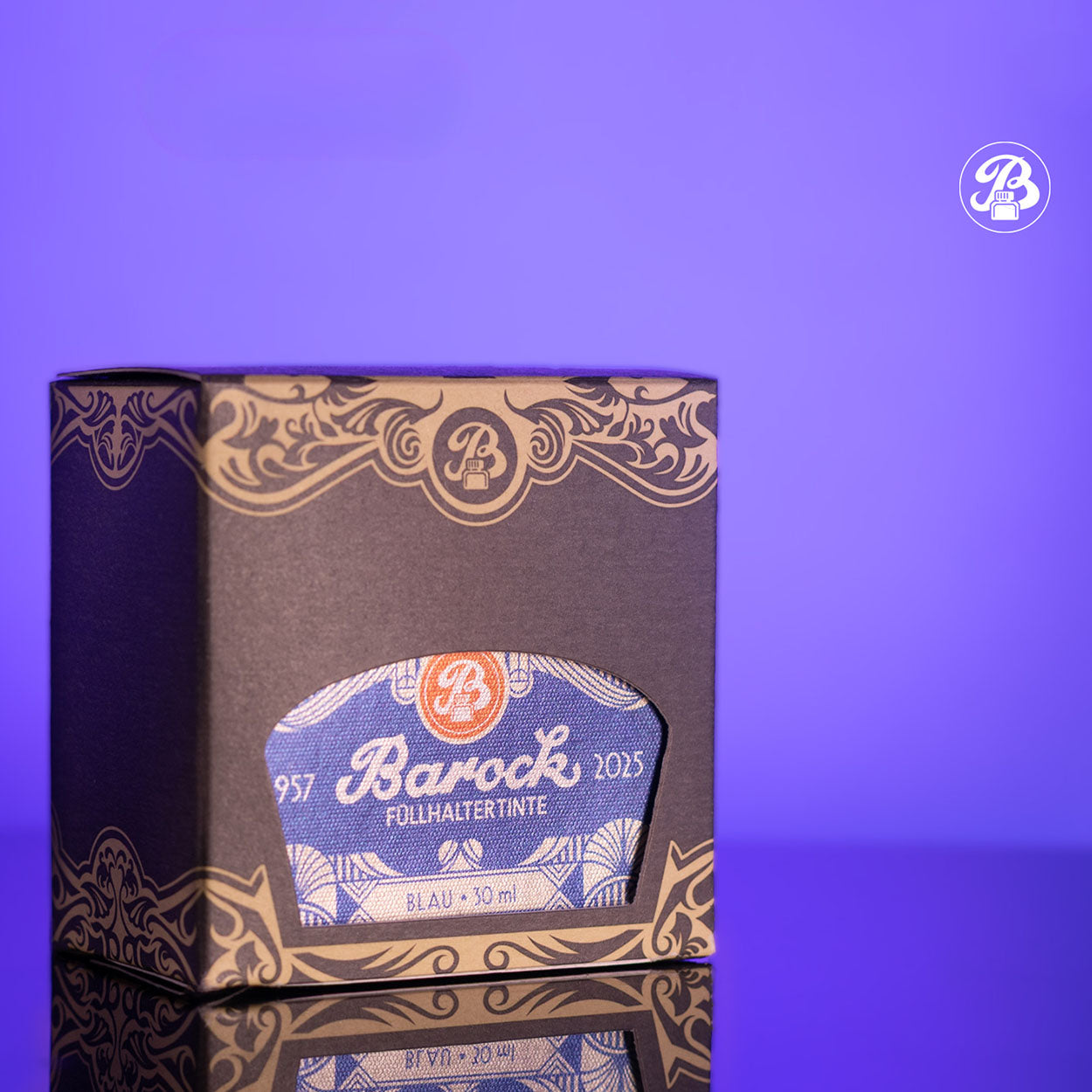 Octopus Fluids Barock Fountain Pen Ink - 30 ml Bottle - Blau Blue 2025 - Limited Edition box