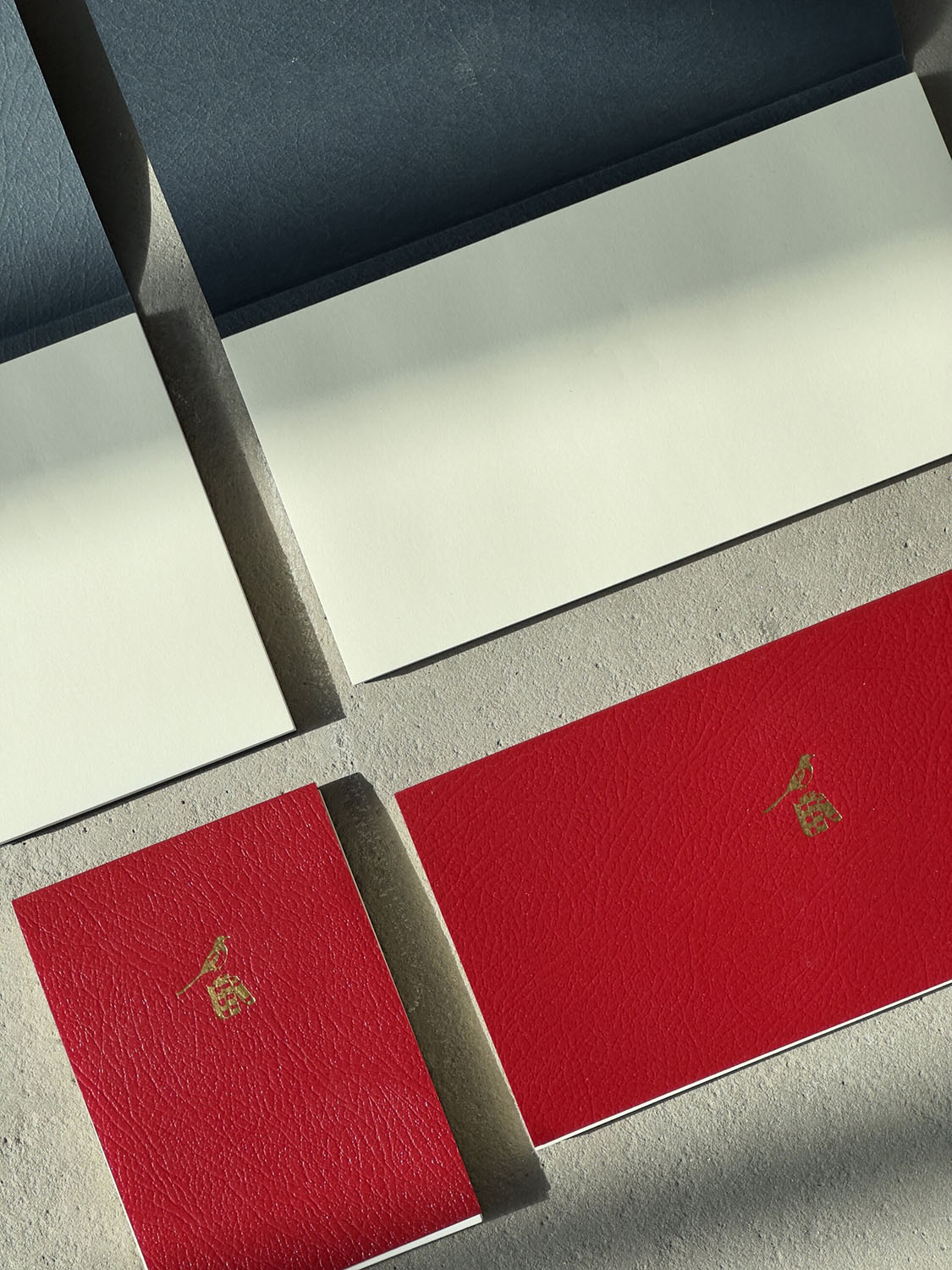 Bieffe Notebook - Vertical Notes - 4.75 x 6.5 in - Black - Made In Italy black and red notepads