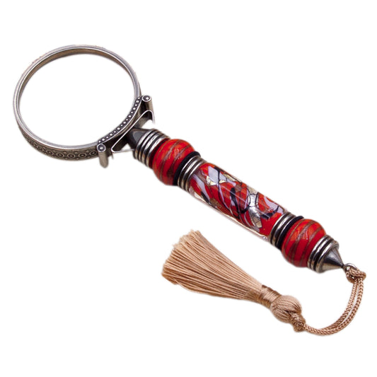 Bortoletti Magnifying Glass - Red Murano Glass - Made in Italy