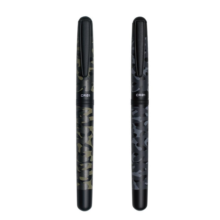 OHTO CR01 Ceramic Rollerball Pen 0.5mm Camouflage Black and khaki Made in Japan