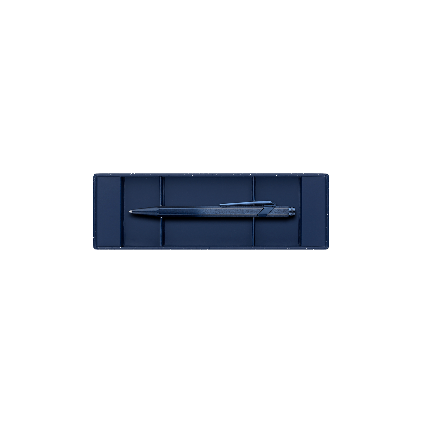 Caran d'Ache 849 Ballpoint Pen - Cosmic Blue - Special Edition box open