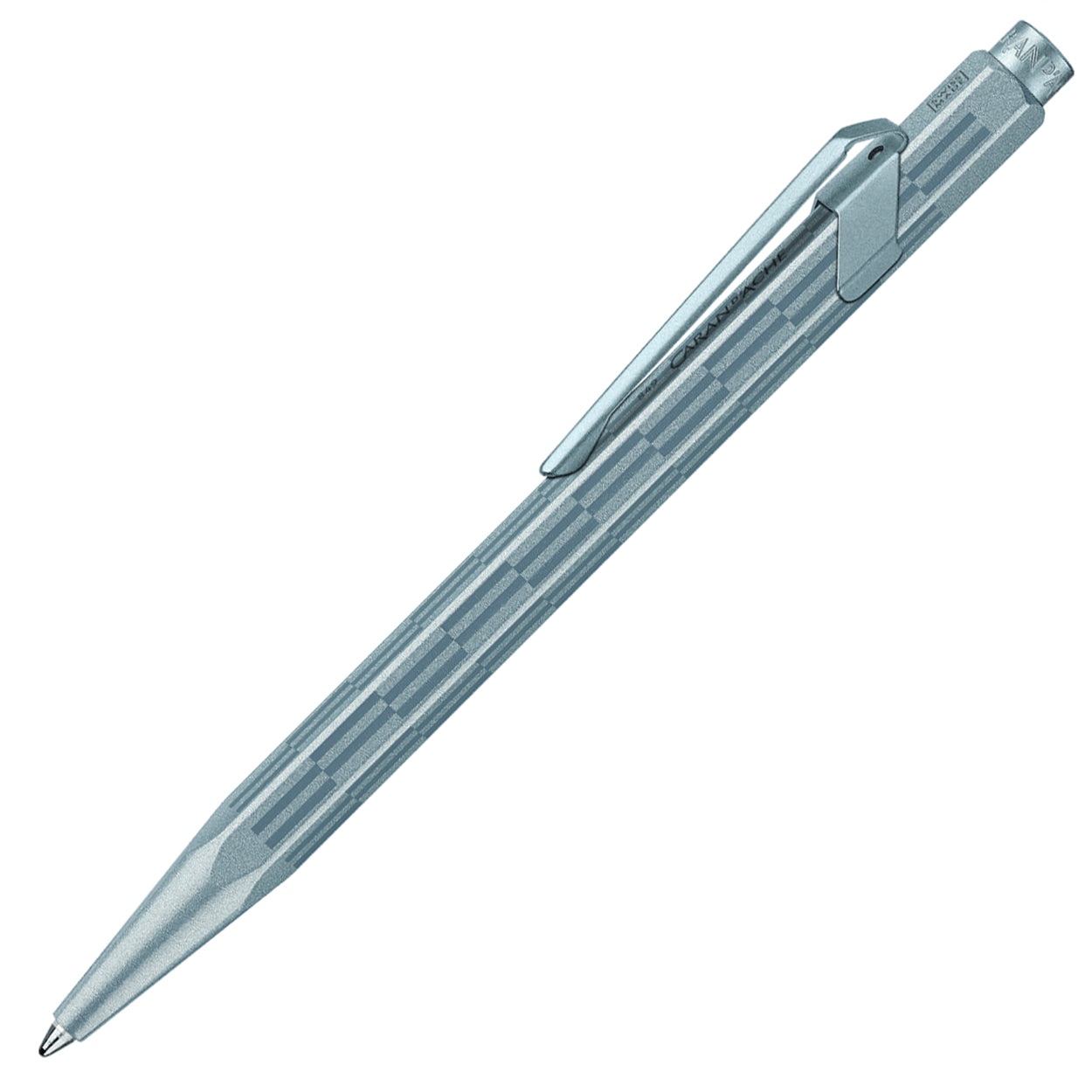 Caran d'Ache 849 Ballpoint Pen - Alpine Frost Blue - Special Edition - Swiss Made side