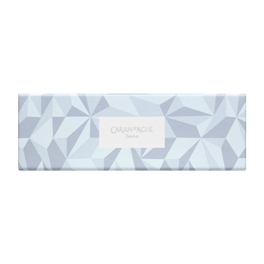 Caran d'Ache 849 Ballpoint Pen - Alpine Frost White - Special Edition - Swiss Made inner box