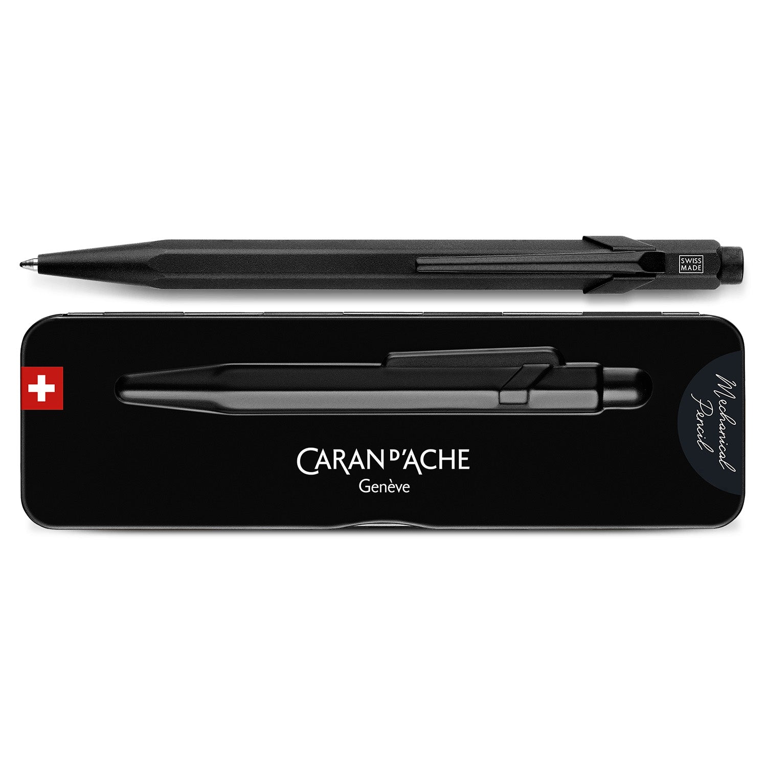 Caran d'Ache 849 Ballpoint Pen - Black Code - Swiss Made with Slim Pack