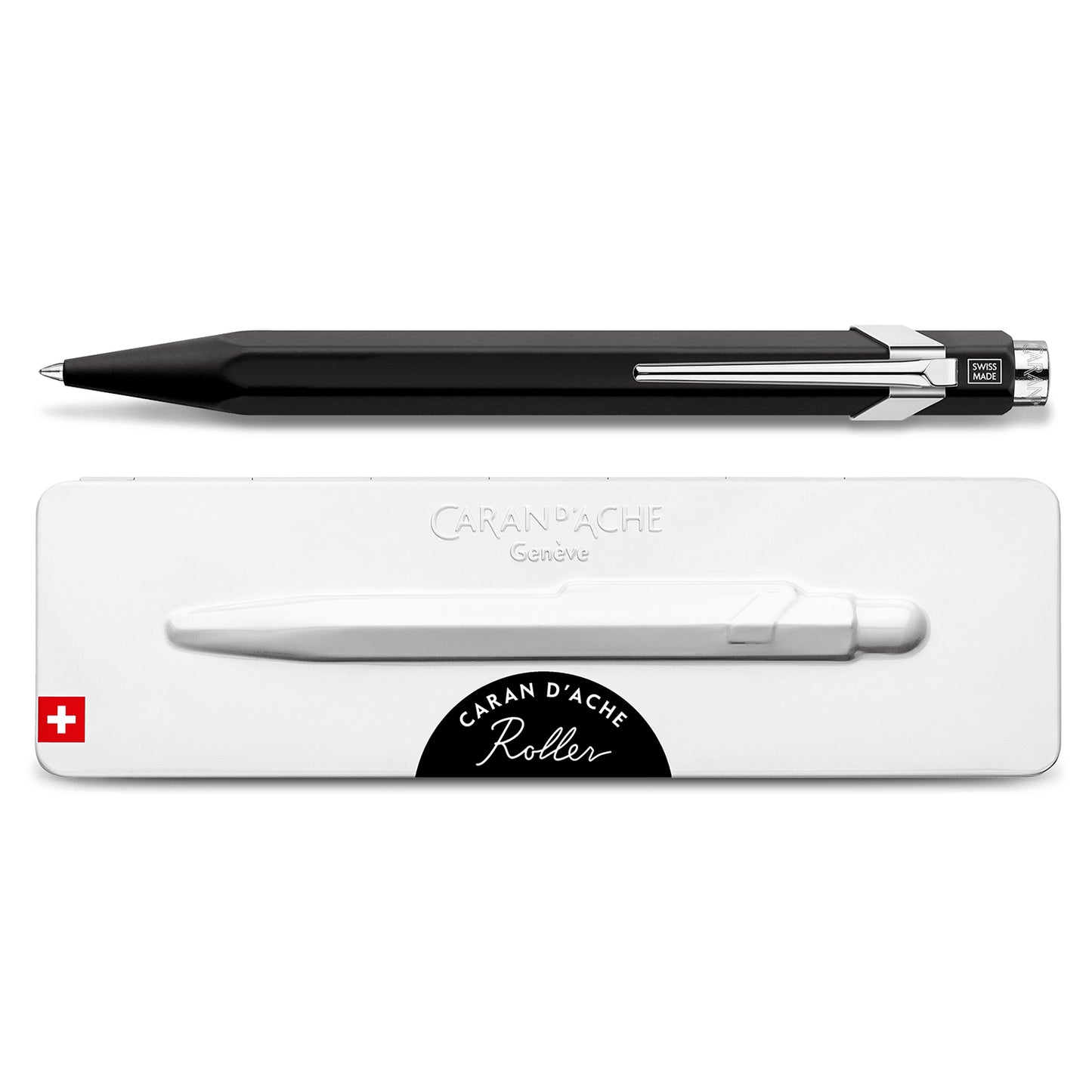 Caran d'Ache 849 Rollerball Pen with Slimpack - Black - Swiss Made