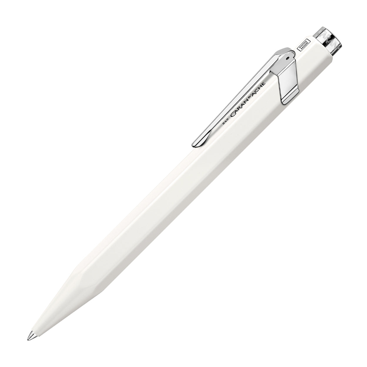 Caran d'Ache 849 Rollerball Pen with Slimpack - White - Swiss Made