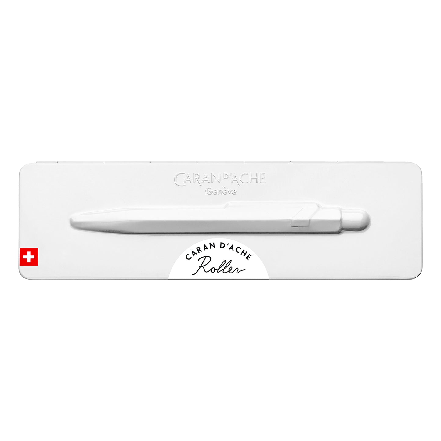 Caran d'Ache 849 Rollerball Pen with Slimpack - White - Swiss Made