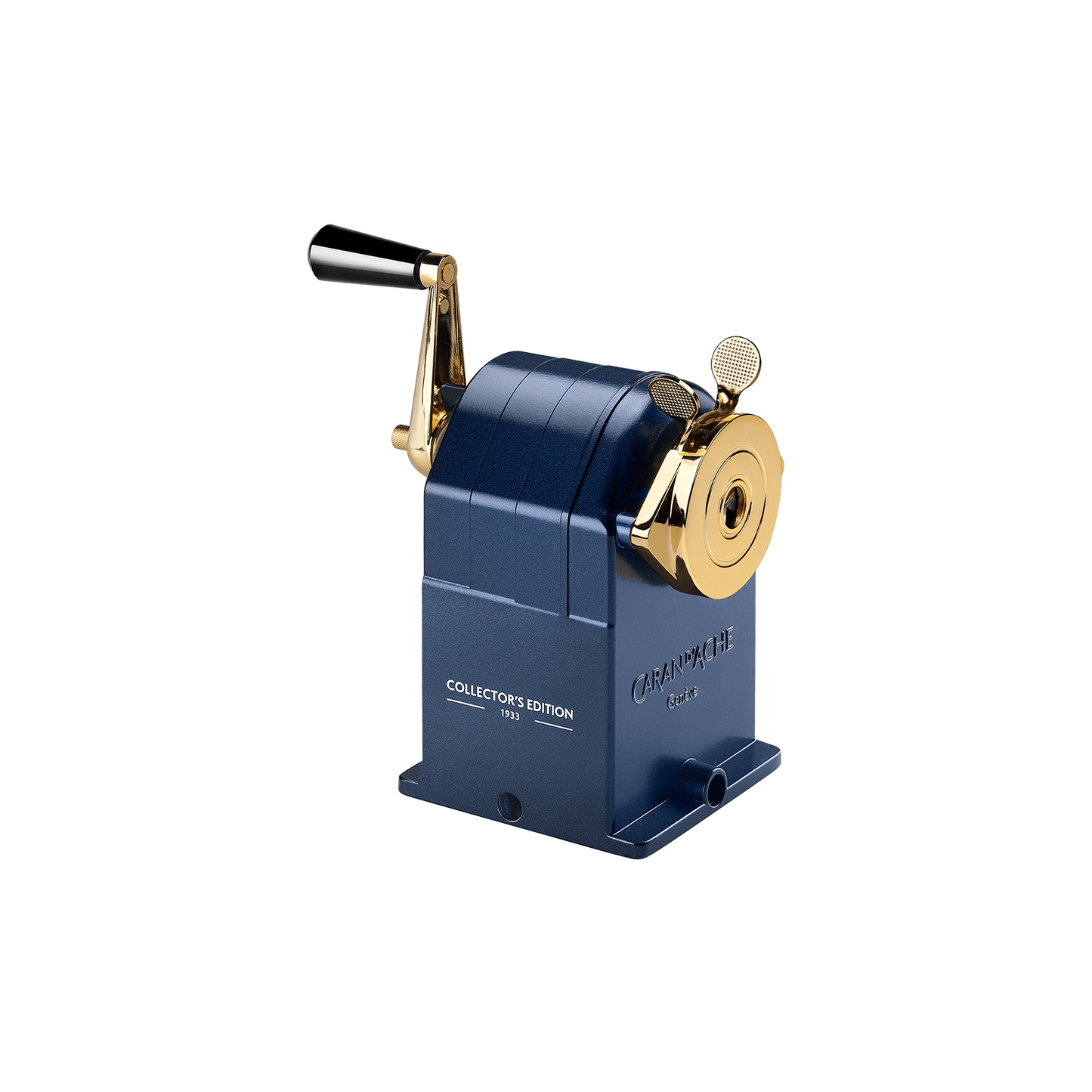 Caran d'Ache Sharpening Machine Pencil Sharpener - Cosmic Blue Special Edition side