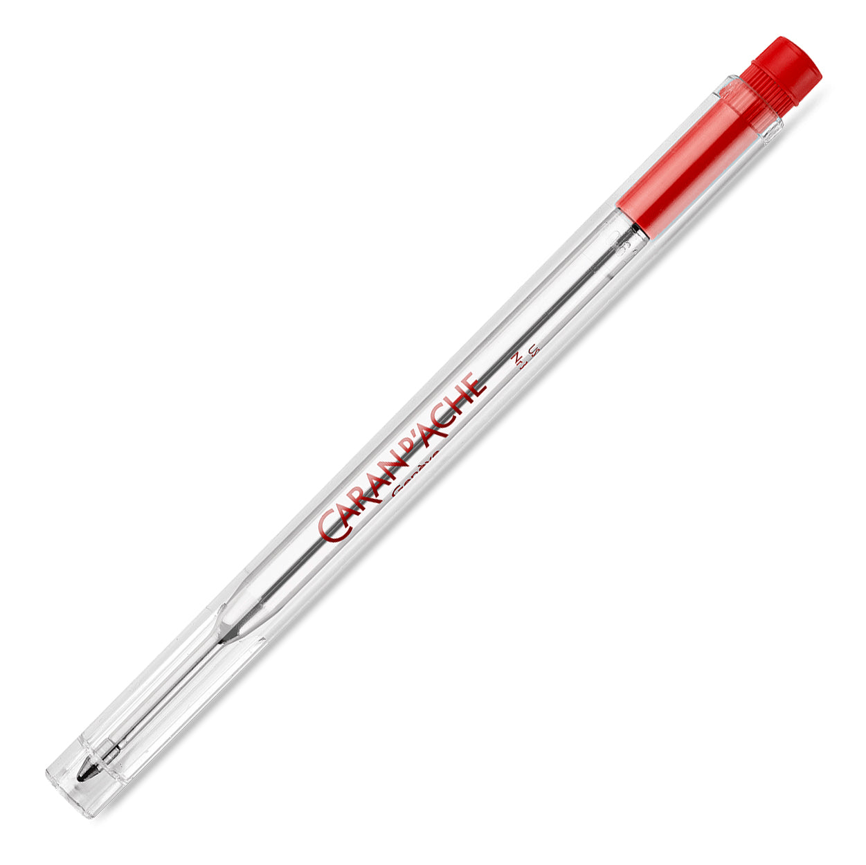 Caran d'Ache Goliath Ballpoint Pen Refill Cartridge - Red - Fine - Swiss Made