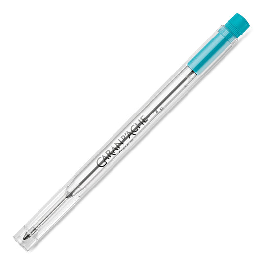 Caran d'Ache Goliath Ballpoint Pen Refill Cartridge - Turquoise - Swiss Made