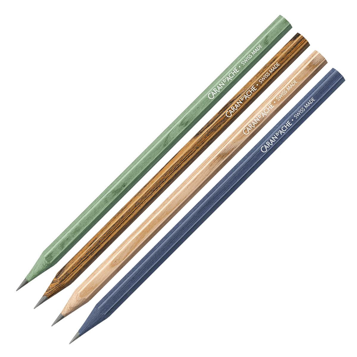 Caran D'Ache Les Crayons Mizensir Scented Pencils - Swiss Made Pack of 4 HB graphite