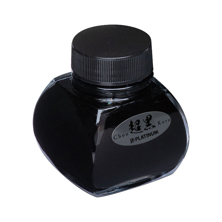 Platinum Chou Kuro Black Fountain Pen Ink - 60 ml bottle