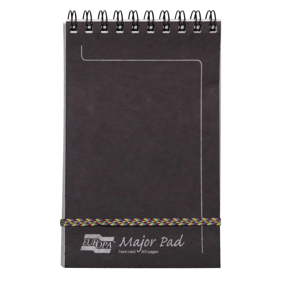 Clairefontaine Europa Major Top Ring Notepad - Black - Made in France