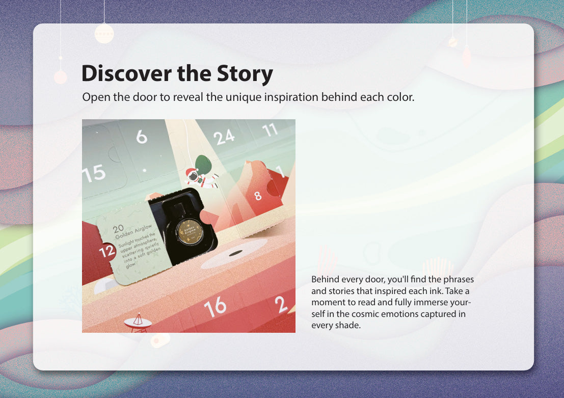 Colorverse Colorvent Ink Calendar - 2026 Edition - Fountain Pen Ink Set