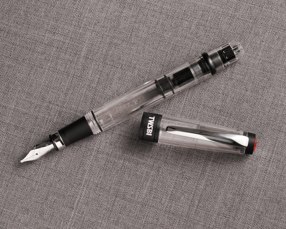 TWSBI Diamond 580ALR Fountain Pen - Black - Piston Filler - Demonstrator - Made in Taiwan uncapped 2