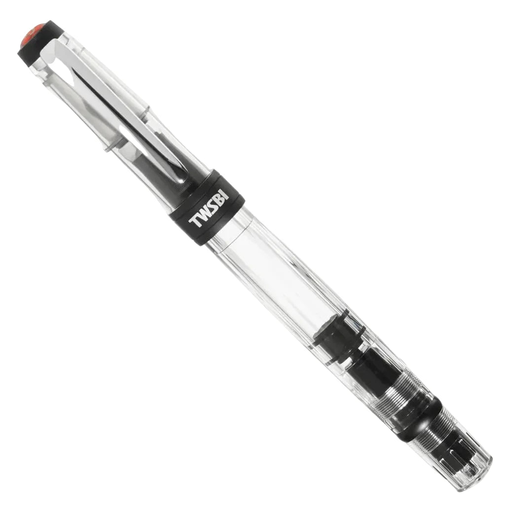TWSBI Diamond 580ALR Fountain Pen - Black - Piston Filler - Demonstrator - Made in Taiwan Capped