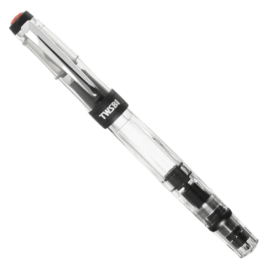 TWSBI Diamond 580ALR Fountain Pen - Black - Piston Filler - Demonstrator - Made in Taiwan Capped
