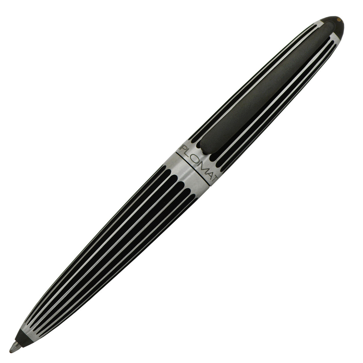Diplomat Aero Ballpoint Pen - Stripes Black - Made In Germany